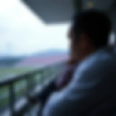 A serene environment depicting a person contemplating their betting choices