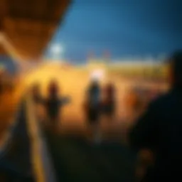 Live horse racing event