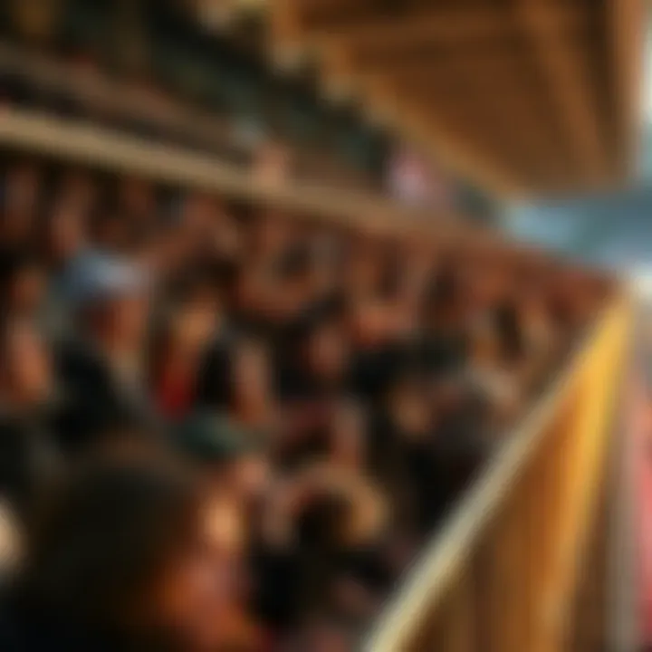 An overview of the crowd enjoying a race event at Letsrun Park