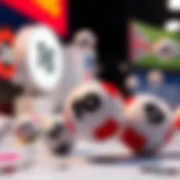 Digital representation of lottery numbers and balls