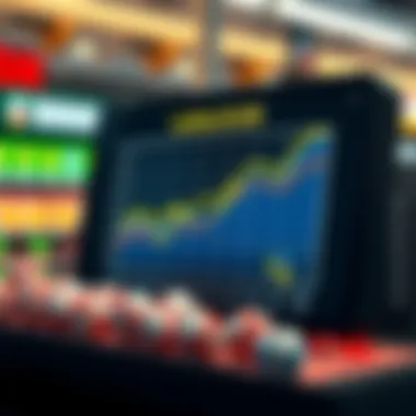 Graph showing trends in lottery results